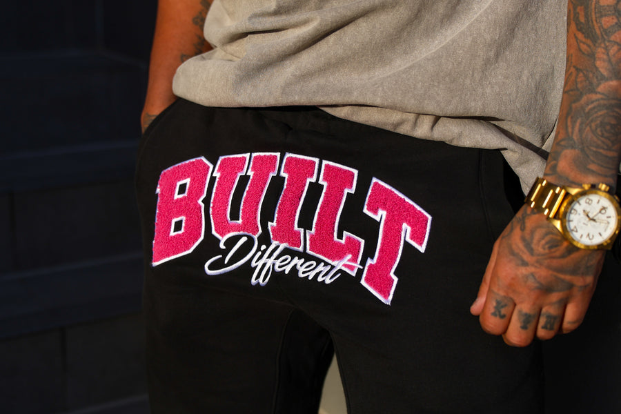 Black&Pink flock(front logo) trackies