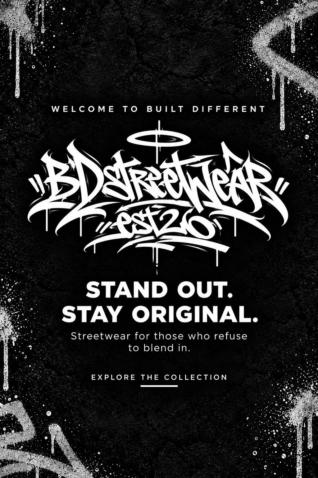 Built Different Streetwear campaign 1
